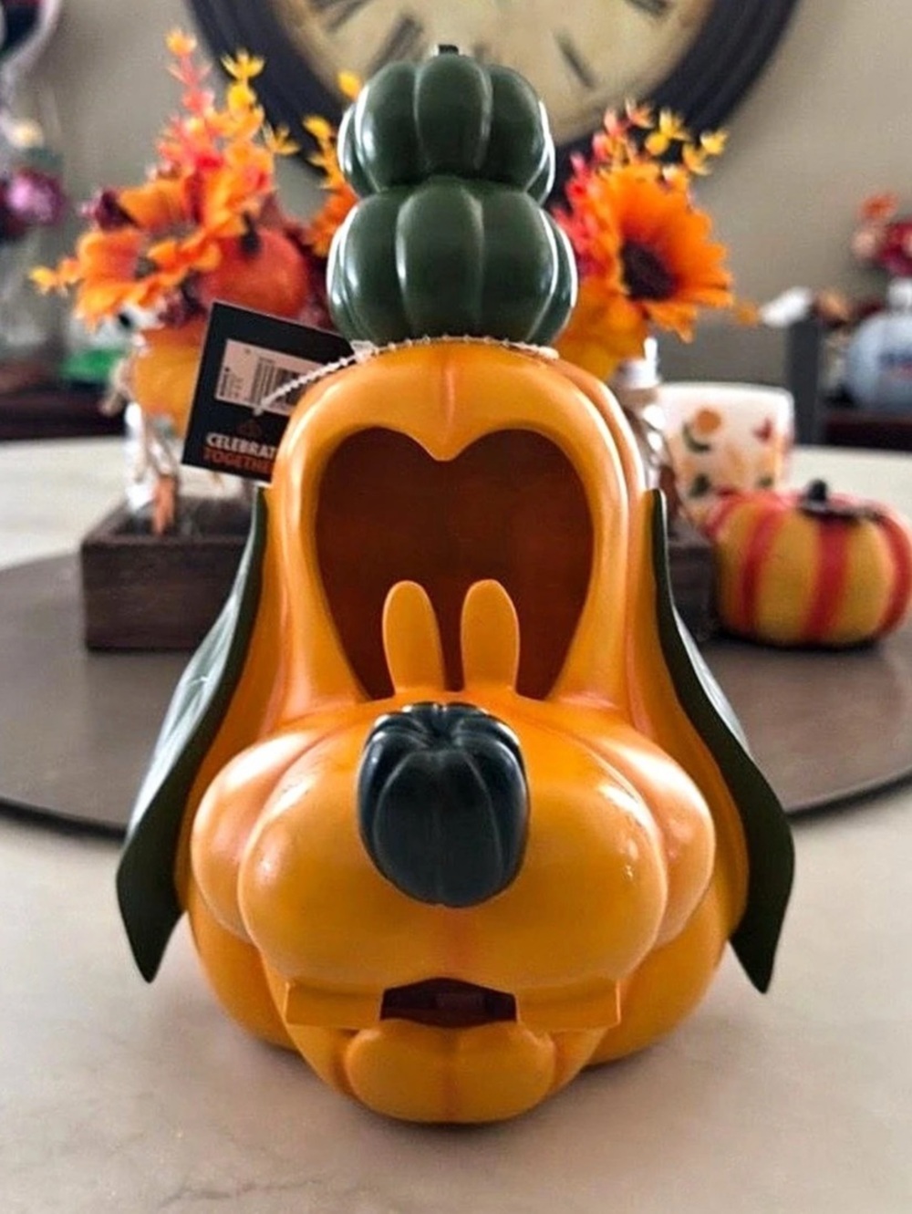 Disney Celebrate Together Disney's Pluto LED Pumpkin Table Decor Pluto LED